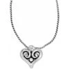Alcazar Heart Badge Clip Necklace -Fashion Accessories Store alcazar heart badge clip necklace silver 0 063433c4 d599 4ba7 90bd 18cff2ac17ff