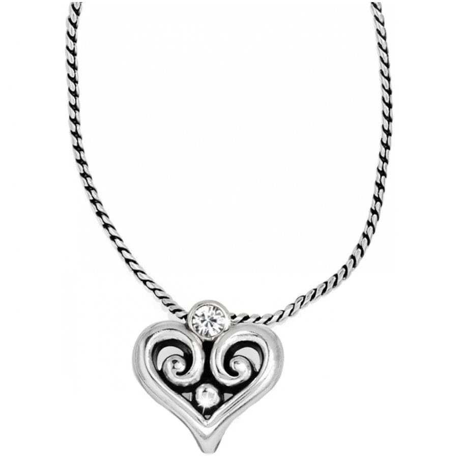 Alcazar Heart Badge Clip Necklace 3 Alcazar Heart Badge Clip Necklace
