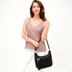 Barbados Ziptop Hobo 23 Barbados Ziptop Hobo -Fashion Accessories Store barbados ziptop hobo black 4 65b1e352 57ea 4156 9e74 813e73f909f5