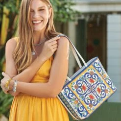 Carina Tote 11 Carina Tote -Fashion Accessories Store carina tote white multi 4