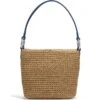 Cherie Straw Shoulderbag -Fashion Accessories Store cherie straw shoulderbag wheat french blue 0