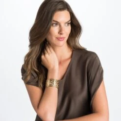 Christo Lyon Wide Cuff Bracelet Set -Fashion Accessories Store christo lyon wide cuff bracelet set gold pearl 3 0a12e4ca f96b 4ad6 88d3 e55b49f6da72