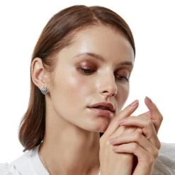 Contempo Heart Post Earrings -Fashion Accessories Store contempo heart post earrings silver 3 6748a619 578a 49b6 aead f386b40ceb5e