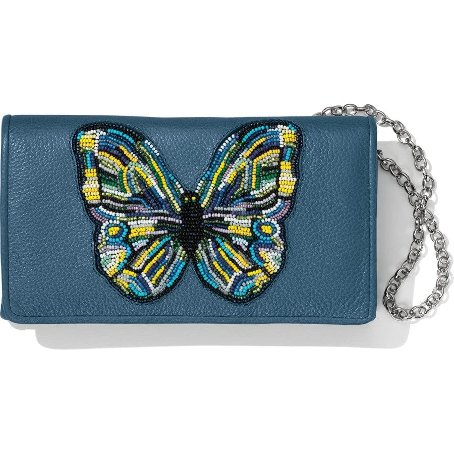 Crystal Pond Beaded Wings Clutch Wallet 3 Crystal Pond Beaded Wings Clutch Wallet