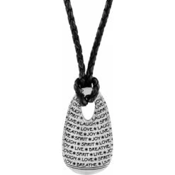 Fashion Accessories Store -Fashion Accessories Store elan long leather necklace silver black 1 80b0de27 5a6f 4608 a7d5 447e0193bb87