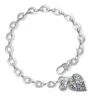 Elora Gems Heart Bracelet -Fashion Accessories Store elora gems heart bracelet silver multi 0 baf9203f 8e4c 471f bafe bbd554d819b8