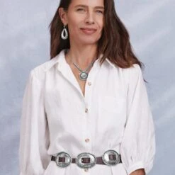 Fandango Concho Belt -Fashion Accessories Store fandango concho belt brown 5