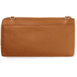 Ferrara Duet Zip Pouch -Fashion Accessories Store ferrara duet zip pouch brown white 2