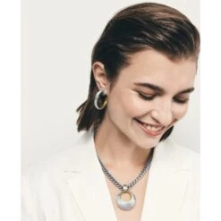 Ferrara Entrata Medium Hoop Earrings -Fashion Accessories Store ferrara entrata medium hoop earrings silver gold 2 f819d8a6 d078 4a5a 8aaa 7719421acbec