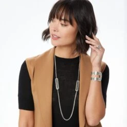 Ferrara Equestra Long Necklace -Fashion Accessories Store ferrara equestra long necklace silver 2 c5290f2a 1a47 4d61 95bc 842de6555f99