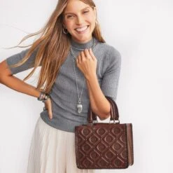 Ferrara Sala Medium Tote -Fashion Accessories Store ferrara sala medium tote whisky 3