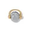 Golden Moon Ring -Fashion Accessories Store golden moon ring gold grey 0