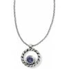 Halo Mini Reversible Necklace -Fashion Accessories Store halo mini reversible necklace silver tanzanite 0
