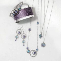 Halo Radiance Necklace -Fashion Accessories Store halo radiance necklace silver tanzanite 2 fa498e47 693b 4a8b 8e3f 46a064c71aa8