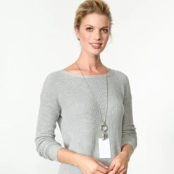 Heart Charm Reversible Badge Clip Necklace -Fashion Accessories Store heart charm reversible badge clip necklace silver 3 becb274a 0a9b 4cbd a5f3 690242eece63