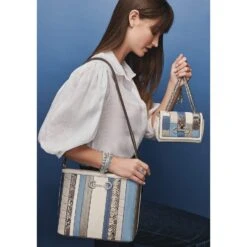 Heather Square Bucket Bag -Fashion Accessories Store heather square bucket bag white multi 3 af2892e5 a059 4dd9 a42e 37a8da9023c3