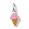 Ice Cream Cone Charm -Fashion Accessories Store ice cream cone charm silver multi 0