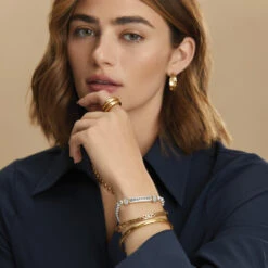 Inner Circle Double Ring -Fashion Accessories Store inner circle double ring gold 4