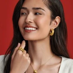 Inner Circle Double Ring -Fashion Accessories Store inner circle double ring gold 6