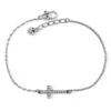 Inner Shine Cross Anklet 1 Inner Shine Cross Anklet -Fashion Accessories Store inner shine cross anklet silver 0