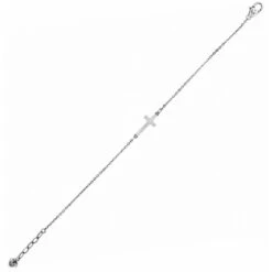 Inner Shine Cross Anklet -Fashion Accessories Store inner shine cross anklet silver 2