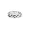 Interlok Braid Band Ring -Fashion Accessories Store interlok braid band ring silver 0