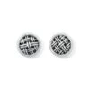 Interlok Loom Post Earrings -Fashion Accessories Store interlok loom post earrings silver 0