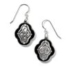 Intrigue Soiree French Wire Earrings -Fashion Accessories Store intrigue soiree french wire earrings silver black 0