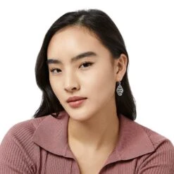 Intrigue Soiree French Wire Earrings -Fashion Accessories Store intrigue soiree french wire earrings silver 1