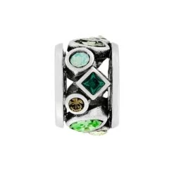 Kaleidoscope Spacer -Fashion Accessories Store kaleidoscope spacer silver green 0