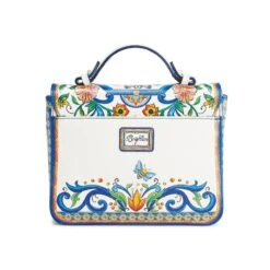 La Farfalla Emilia Flap Bag -Fashion Accessories Store la farfalla emilia flap bag white multi 2