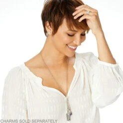 Lillian Charm Necklace -Fashion Accessories Store lillian charm necklace silver 2 3ed08690 1a62 4486 b9d1 845b839a6ec9