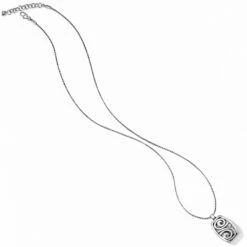 London Groove Badge Clip Necklace -Fashion Accessories Store london groove badge clip necklace silver 2 0aa5db66 f9ea 4230 9350 23a428b1a903