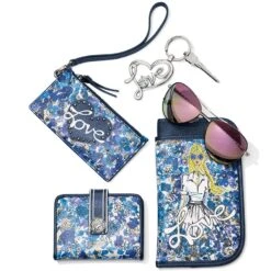 Love Bouquet Double Eyeglass Case -Fashion Accessories Store love bouquet double eyeglass case midnight 3