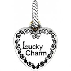 Lucky Twirl Heart Charm -Fashion Accessories Store lucky twirl heart charm silver gold 2 91e202bc 92ca 4144 862b 45e15244ecb7
