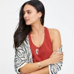 Marrakesh Soleil Post Hoop Earrings -Fashion Accessories Store marrakesh soleil post hoop earrings silver 2 b9ec6379 2f31 40e1 82b6 324142538bc7