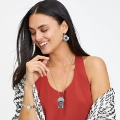 Marrakesh Soleil Round Necklace -Fashion Accessories Store marrakesh soleil round necklace silver 3 ef26ab2d a0cd 453c 83f6 bc1654931470