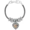 Memento Heart Bracelet -Fashion Accessories Store memento heart bracelet silver 0