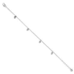 Meridian Love Notes Anklet -Fashion Accessories Store meridian love notes anklet silver 1