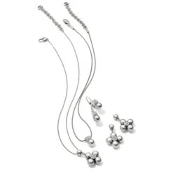 Meridian Olympia Post Drop Earrings -Fashion Accessories Store meridian olympia post drop earrings silver 2