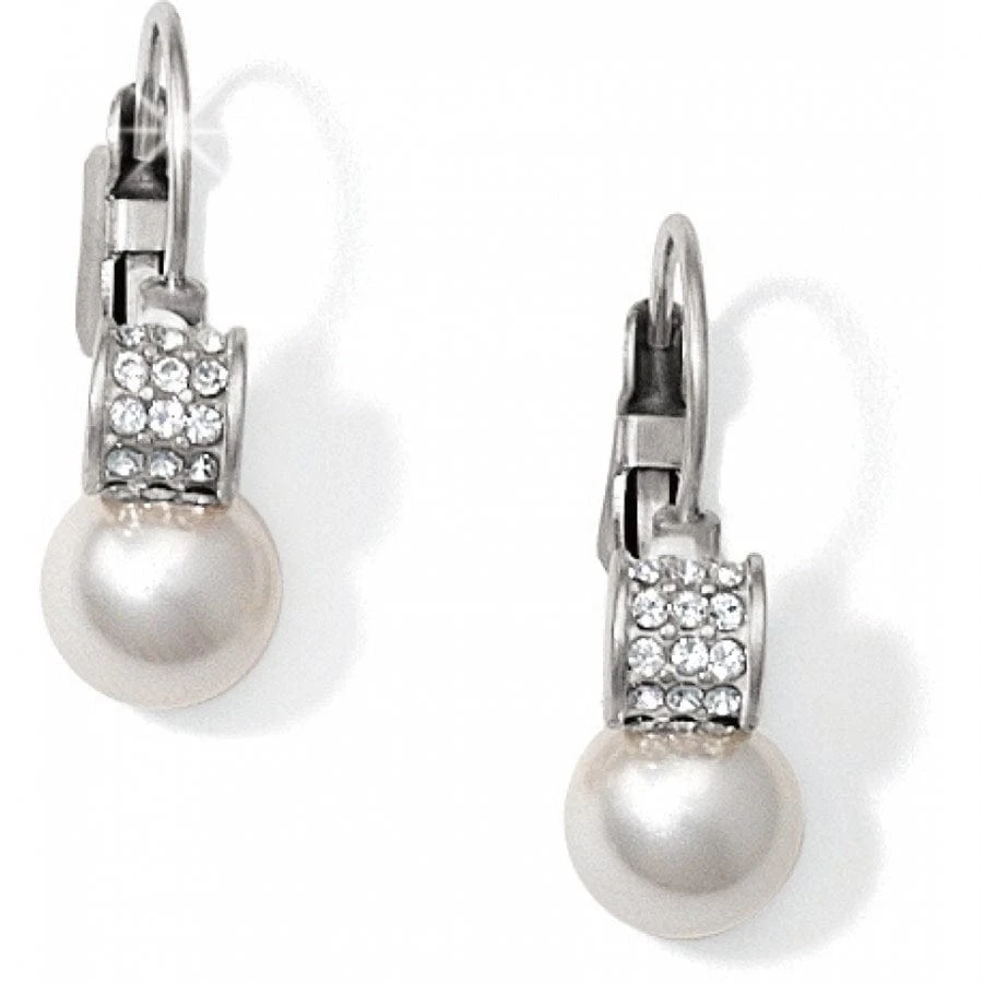 Meridian Petite Pearl Leverback Earrings 3 Meridian Petite Pearl Leverback Earrings