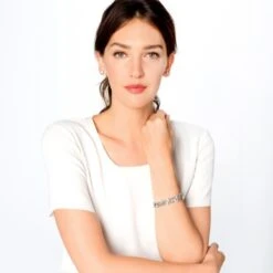 Monte Carlo Hinged Bangle 7 Monte Carlo Hinged Bangle -Fashion Accessories Store monte carlo hinged bangle silver pearl 2