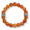 Neptune's Rings Carnelian Stretch Bracelet