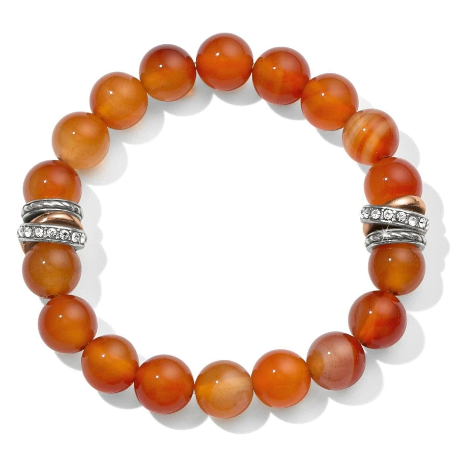 Neptune's Rings Carnelian Stretch Bracelet 3 Neptune's Rings Carnelian Stretch Bracelet