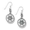 Neve French Wire Earrings -Fashion Accessories Store neve french wire earrings silver white 0