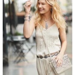 Nicole Concho Link Belt -Fashion Accessories Store nicole concho link belt silver 3