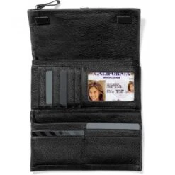 Nolita Shimmer Large Wallet -Fashion Accessories Store nolita shimmer large wallet black 3