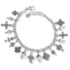 One Cross Charm Bracelet 1 One Cross Charm Bracelet -Fashion Accessories Store one cross charm bracelet silver gold 0 ac79bfdd 5437 4f96 b29b 629cf74d112f