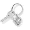 One Heart Key Fob -Fashion Accessories Store one heart key fob silver 0