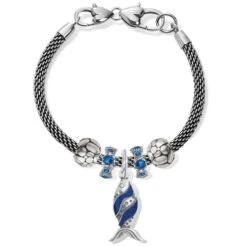 Retro Fish Charm Bracelet